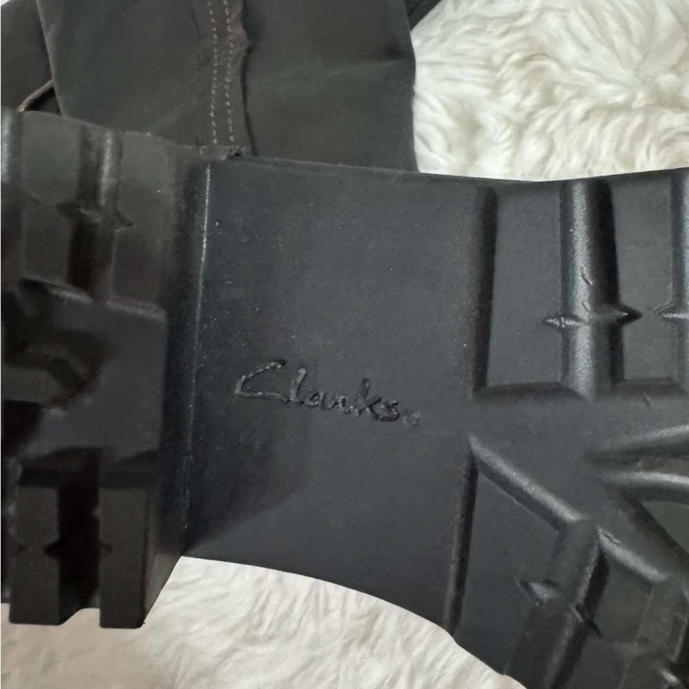Clarks Black Riding Boots Size 6